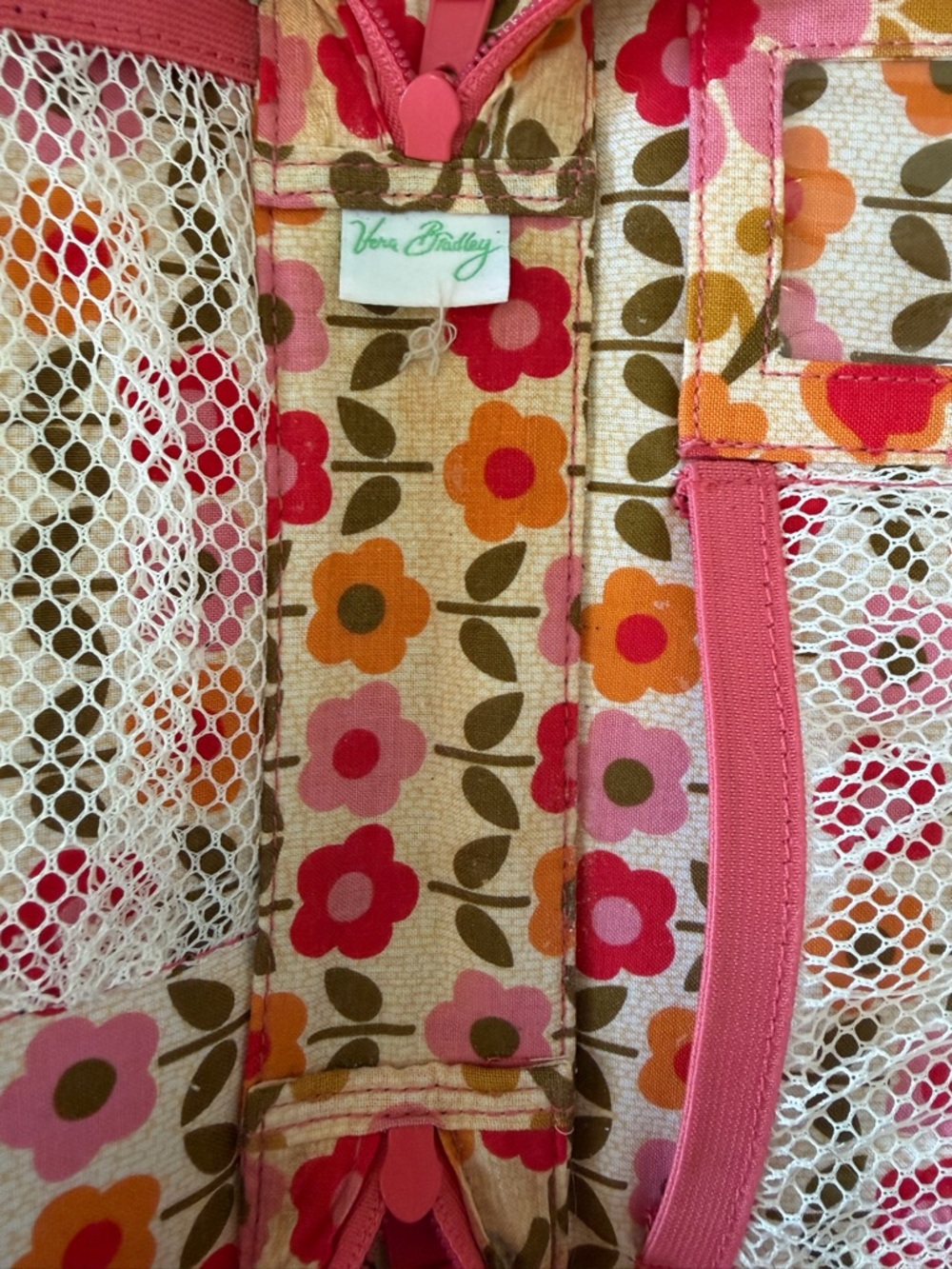 Vera Bradley Small Travel Organizer Toiletry Cosmetic Case Floral Quilted - Picture 6 of 8